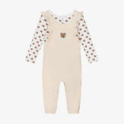 Guess Gifts|Babysuits*Girls Beige Cotton Babysuit Gift Set