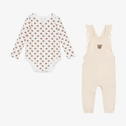 Guess Gifts|Babysuits*Girls Beige Cotton Babysuit Gift Set