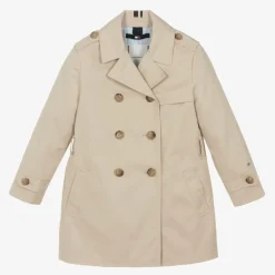 Tommy Hilfiger Coats & Jackets*Girls Beige Cotton Trench Coat