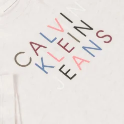 Calvin Klein Tops*Girls Beige Cotton T-Shirt