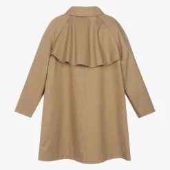 Burberry Coats & Jackets*Girls Beige Cotton Twill Coat