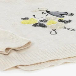 Mayoral Tops*Girls Beige Dog & Sequin Heart Sweater