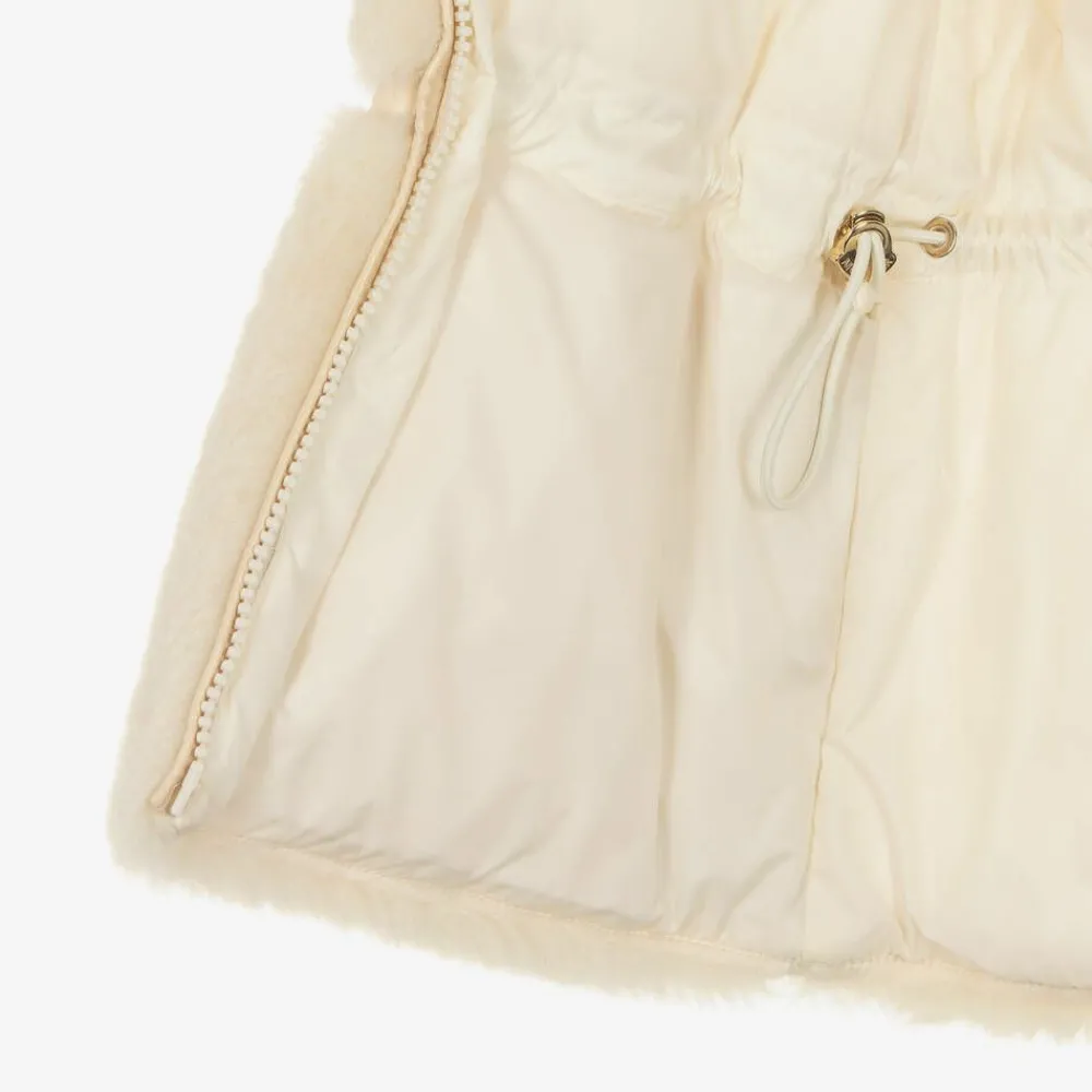 Moncler Enfant Coats & Jackets*Girls Beige Down Padded Amabay Jacket