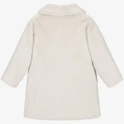 Paz Rodríguez Coats & Jackets*Girls Beige Faux Fur Coat