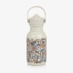 Elodie Lunch Accessories*Girls Beige Floral Water Bottle (16cm)