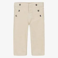 Mayoral Trousers*Girls Beige Glittery Needlecord Trousers