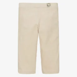 Mayoral Trousers*Girls Beige Glittery Needlecord Trousers