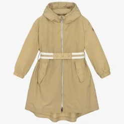 Moncler Enfant Coats & Jackets*Girls Beige Hooded Aloysha Coat