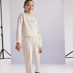 Mayoral Tracksuits*Girls Beige Hooded Tracksuit