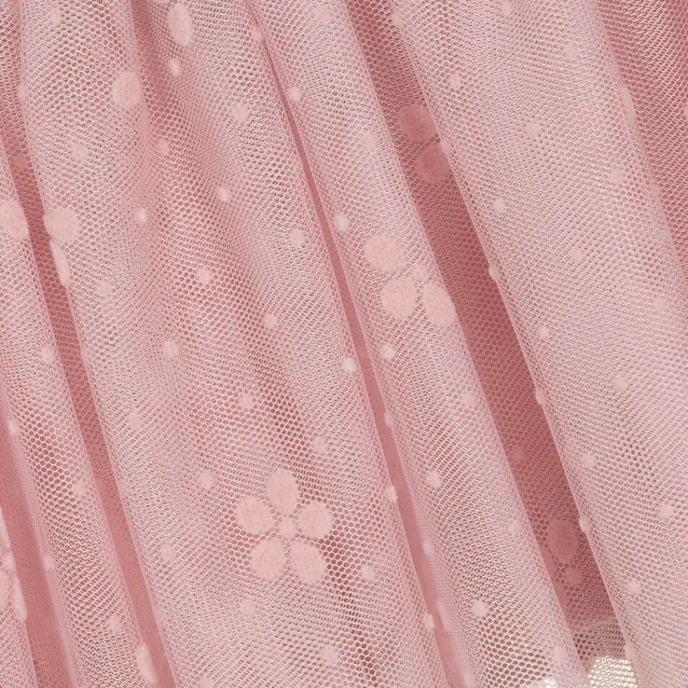 Mayoral Dresses*Girls Beige Jersey & Tulle Dress