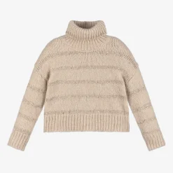 Abel amp; Lula Tops*Girls Beige Knitted Sweater