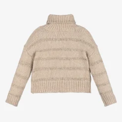 Abel amp; Lula Tops*Girls Beige Knitted Sweater
