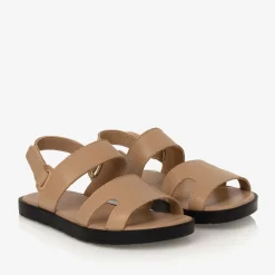 Age of Innocence Sandals|Sandals*Girls Beige Leather Sandals