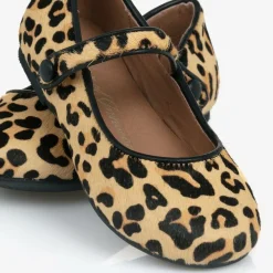 Age of Innocence Bar Shoes|Bar Shoes*Girls Beige Leopard Print Bar Shoes