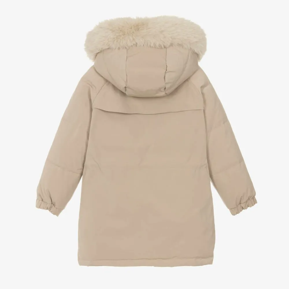 Mayoral Coats & Jackets*Girls Beige Padded Coat