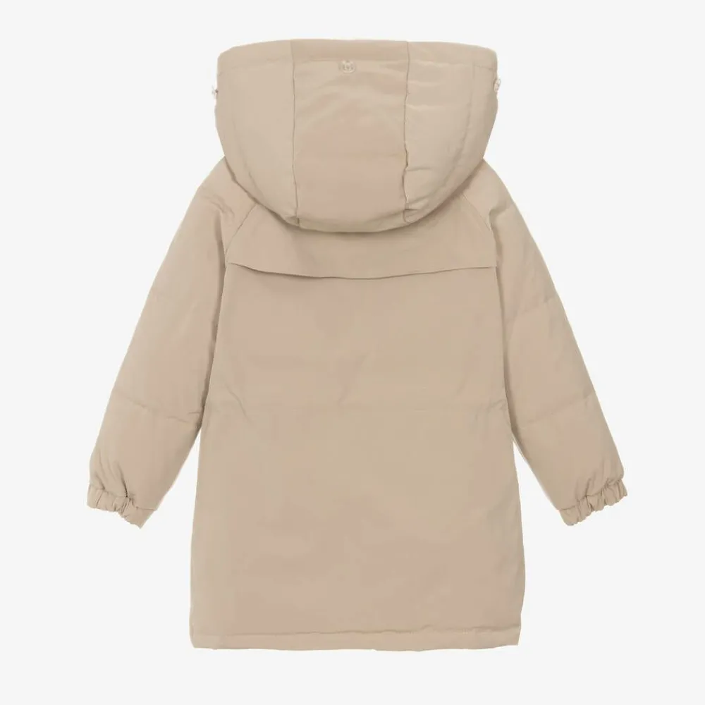 Mayoral Coats & Jackets*Girls Beige Padded Coat