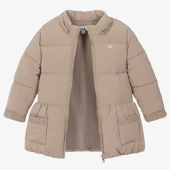 Tartine et Chocolat Coats & Jackets*Girls Beige Padded Puffer Coat