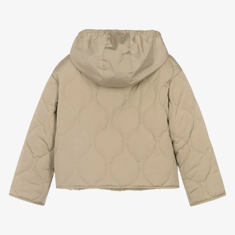 Emporio Armani Coats & Jackets*Girls Beige Quilted Jacket