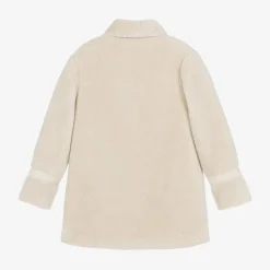 Mayoral Coats & Jackets*Girls Beige Teddy Fleece Coat