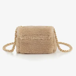 Milledeux Bags*Girls Beige Teddy Fleece Bag (12cm)