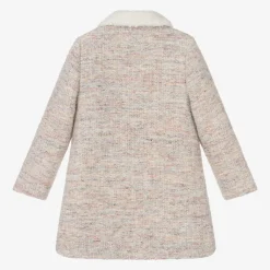 Tartine et Chocolat Coats & Jackets*Girls Beige Tweed Coat