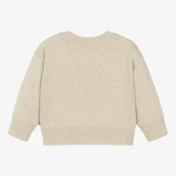 Petit Bateau Tops*Girls Beige Wool Knit Sweater