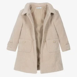 Patachou Coats & Jackets*Girls Beige Woven Coat