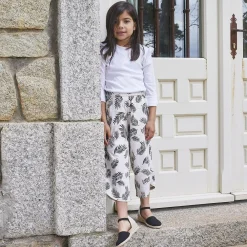 Pisamonas Espadrilles|Espadrilles*Girls Black & Beige Wedge Espadrilles