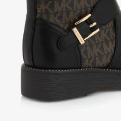 Michael Kors Kids Boots|Boots*Girls Black & Brown Faux Leather Boots
