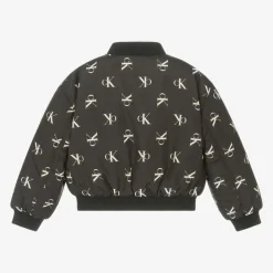 Calvin Klein Coats & Jackets*Girls Black & Ivory Fleece Reversible Jacket