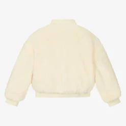 Calvin Klein Coats & Jackets*Girls Black & Ivory Fleece Reversible Jacket