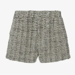 Fun amp; Fun Shorts*Girls Black & Ivory Tweed Shorts