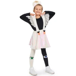 Wauw Capow Tights|Tights*Girls Black & White Organic Cotton Tights