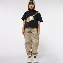 MARC JACOBS Tops*Girls Black Bag Print Cotton T-Shirt