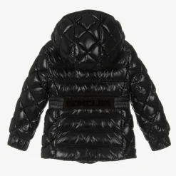 Moncler Enfant Coats & Jackets*Girls Black Belted Down Jacket