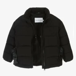 Calvin Klein Coats & Jackets*Girls Black Belted Puffer Jacket