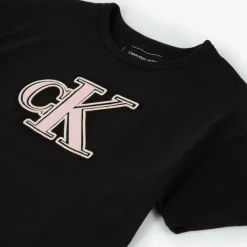 Calvin Klein Tops*Girls Black CK Cotton T-Shirt