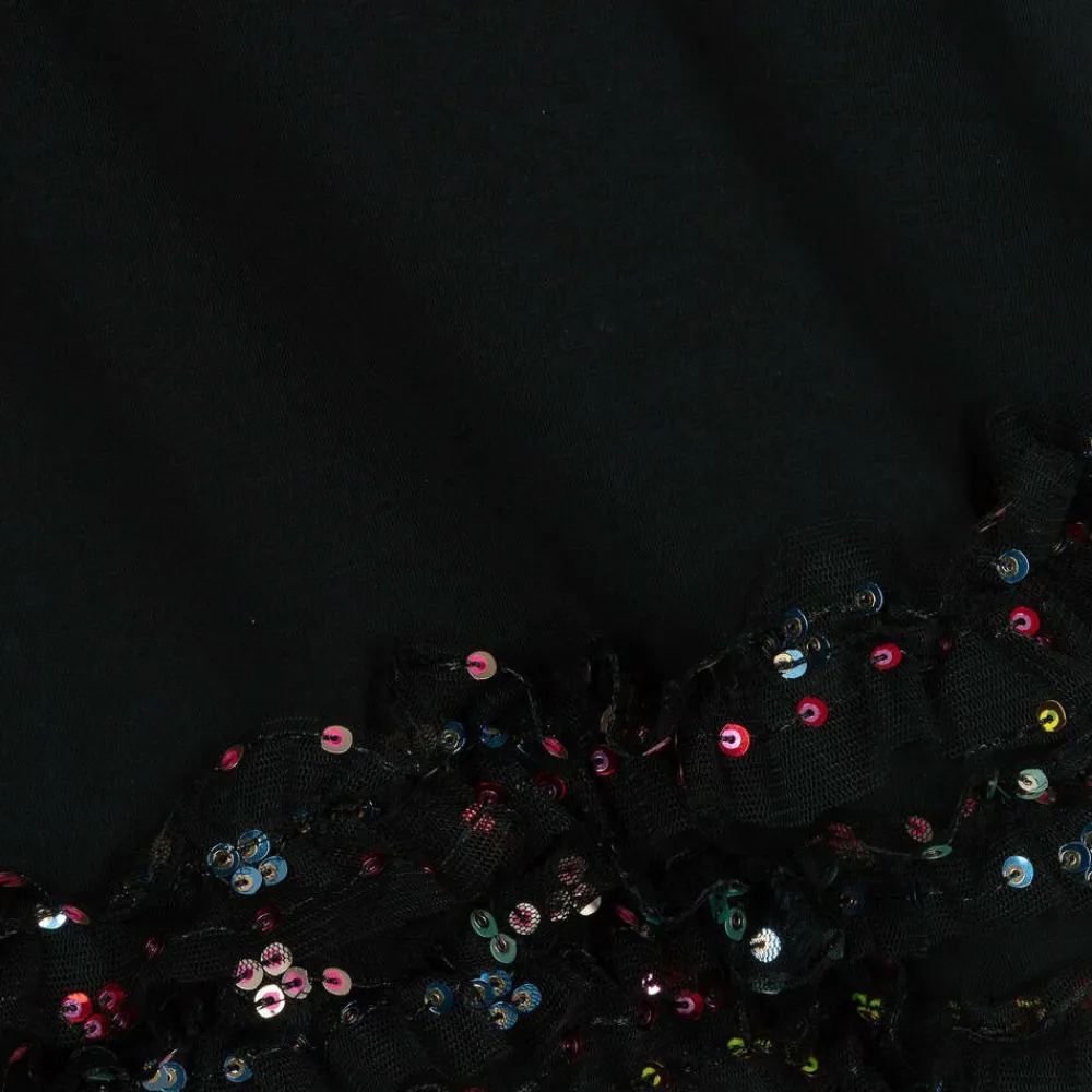 AIGNER Dresses*Girls Black Cotton Handbag Print Dress