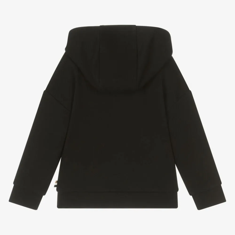 BOSS Tops*Girls Black Cotton Hoodie