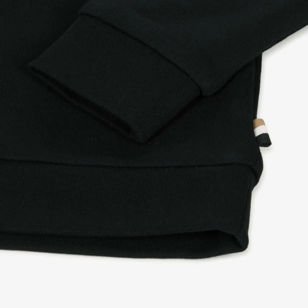 BOSS Tops*Girls Black Cotton Hoodie