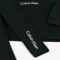 Calvin Klein Outfit Sets*Girls Black Cotton Hoodie & Leggings Set