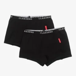 Claesens Underwear*Girls Black Cotton Knickers (2 Pack)