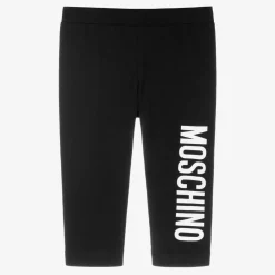 Moschino Baby Leggings*Girls Black Cotton Leggings