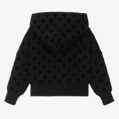 Calvin Klein Tops*Girls Black Cotton Zip-Up Hoodie