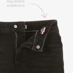 Tommy Hilfiger Trousers*Girls Black Denim Wide-Leg Mabel Jeans