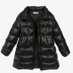 Dolce amp; Gabbana Coats & Jackets*Girls Black Down Padded Puffer Coat