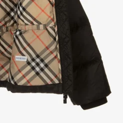 Burberry Coats & Jackets*Girls Black Down Puffer Coat