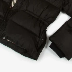 Burberry Coats & Jackets*Girls Black Down Puffer Coat