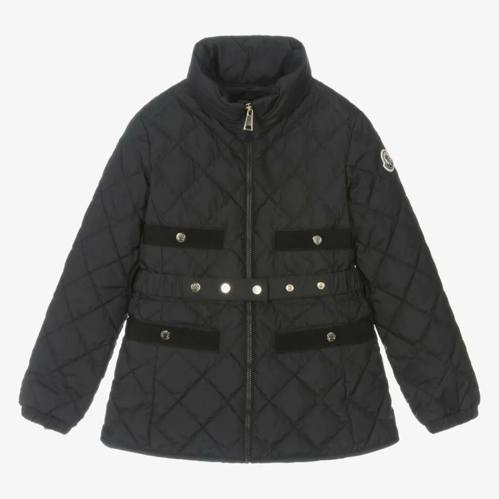Moncler Enfant Coats & Jackets*Girls Black Down Quilted Philanta Jacket