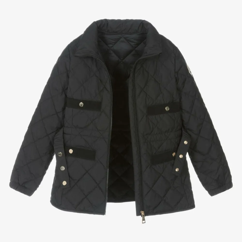 Moncler Enfant Coats & Jackets*Girls Black Down Quilted Philanta Jacket